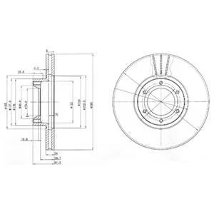 Гальмівний диск Delphi BG3553