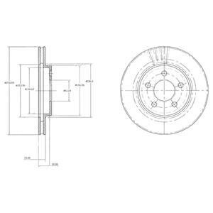 Гальмівний диск Delphi BG3594