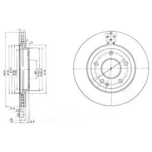 Гальмівний диск Delphi BG3709