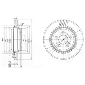 Гальмівний диск Delphi BG3726