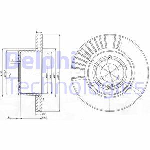 Гальмівний диск Delphi BG3737C