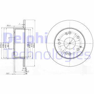 Гальмівний диск Delphi BG3745