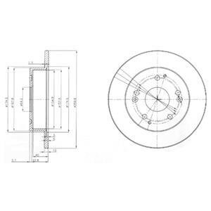 Гальмівний диск Delphi BG3746