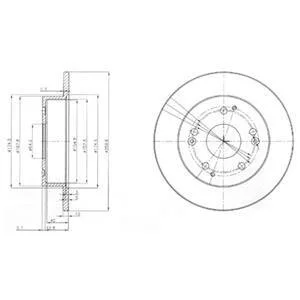 Гальмівний диск Delphi BG3746