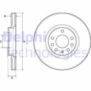 Гальмівний диск Delphi BG3770C