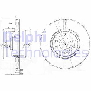 Гальмівний диск Delphi BG3772C