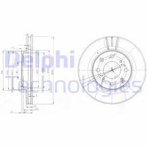 Гальмівний диск Delphi BG3794