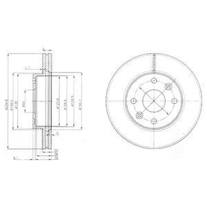 Гальмівний диск Delphi BG3802