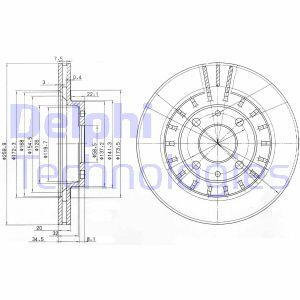 Гальмiвнi диски Delphi BG3806