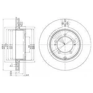 Гальмівний диск Delphi BG3811