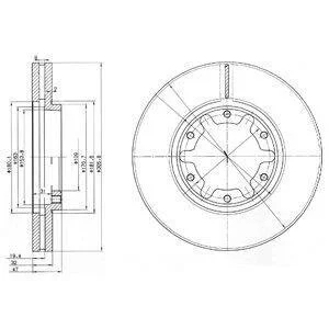 Гальмівний диск Delphi BG3817