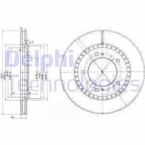Гальмівний диск Delphi BG3821