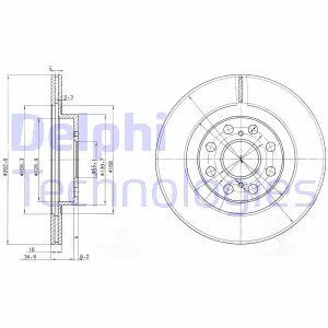 Гальмівний диск Delphi BG3825