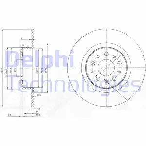 Гальмівний диск Delphi BG3857