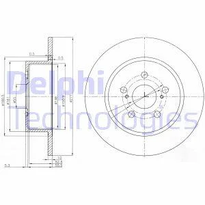 Гальмівний диск Delphi BG3922