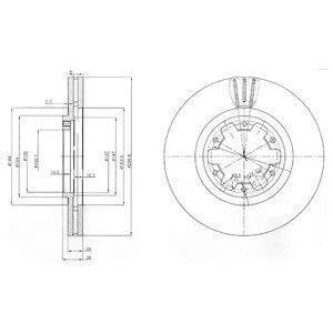 Гальмівний диск Delphi BG3972