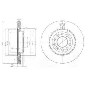 Гальмівний диск Delphi BG3995