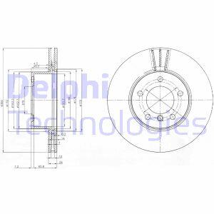Гальмiвнi диски фарбованi Delphi BG3998C
