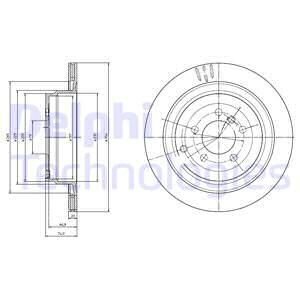 Гальмівний диск Delphi BG4021C