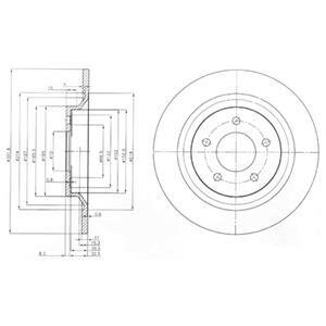 Гальмівний диск Delphi BG4026