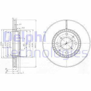 Гальмівний диск Delphi BG4049C