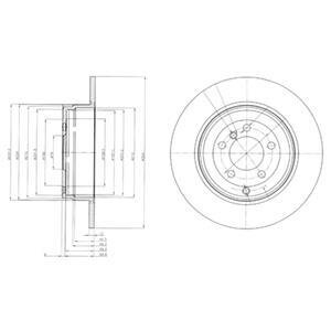 Гальмівний диск Delphi BG4066
