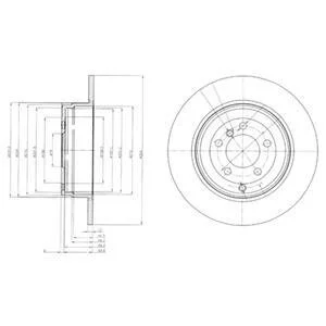 Гальмівний диск Delphi BG4066