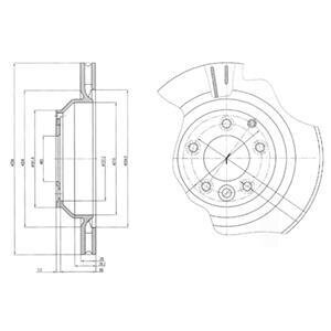Гальмівний диск Delphi BG4070