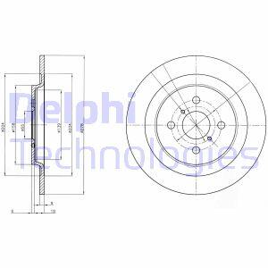Гальмівний диск Delphi BG4076