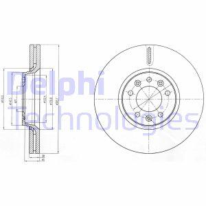 Гальмівний диск Delphi BG4083C