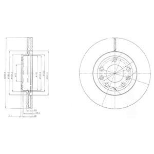Гальмівний диск Delphi BG4141