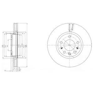 Гальмівний диск Delphi BG4149