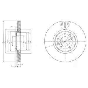 Гальмівний диск Delphi BG4150