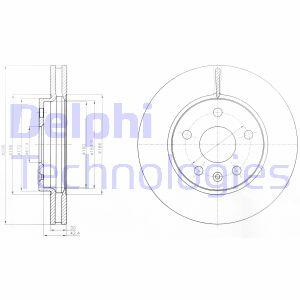 OPEL диск гальмівний передн.Insignia 08- Delphi BG4187-C