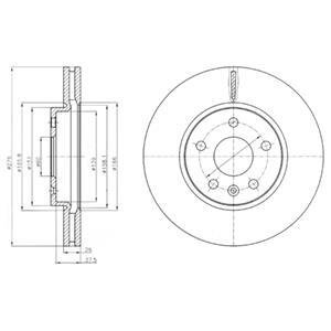 Гальмівний диск Delphi BG4191