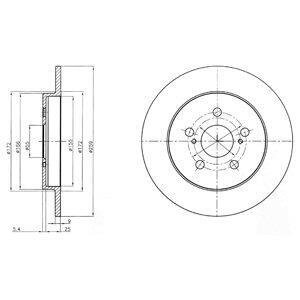 Гальмівний диск Delphi BG4201C
