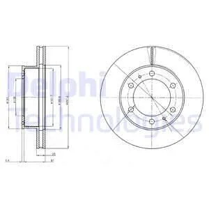 Гальмівний диск Delphi BG4211C (фото 1)