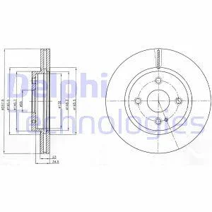 Гальмівний диск Delphi BG4254C