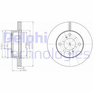 Гальмівний диск Delphi BG4271C