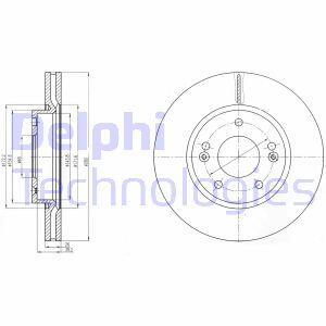 Гальмівний диск Delphi BG4281C