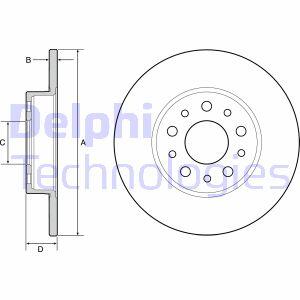 Гальмівний диск Delphi BG4655C