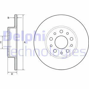 Гальмівний диск Delphi BG4655C