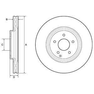Гальмівний диск Delphi BG4660