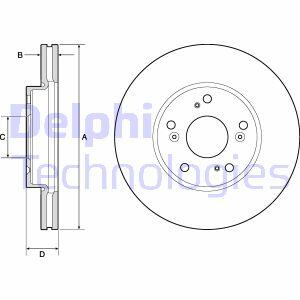 Гальмівний диск Delphi BG4741C