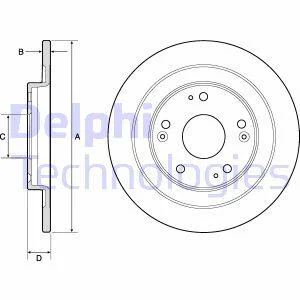Гальмівний диск Delphi BG4773C