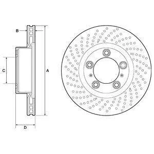 Гальмівний диск Delphi BG4813C