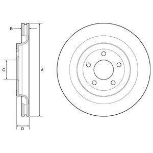 Гальмівний диск Delphi BG4832C
