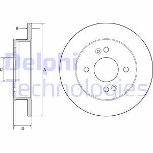 Гальмівний диск Delphi BG4917C