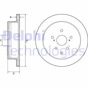 Гальмiвнi диски вентильованi Delphi BG4929C