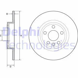 Гальмівний диск Delphi BG4930C